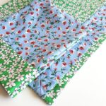 DEPLUSBELLE Housse à volant plat, deux couleurs contrastantes, une prairie fleurie chez vous!