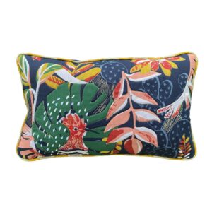 Coussin designer aux paillettes and passepoil original rectangulaire très jolie.